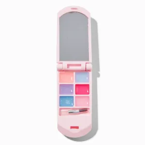 Claire's Club Pearl Heart Bling Flip Phone Lip Gloss Set