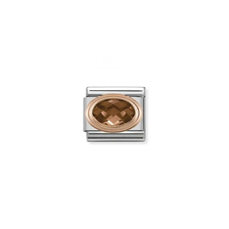 CLASSIC ROSE GOLD & CZ SMOKY LINK
