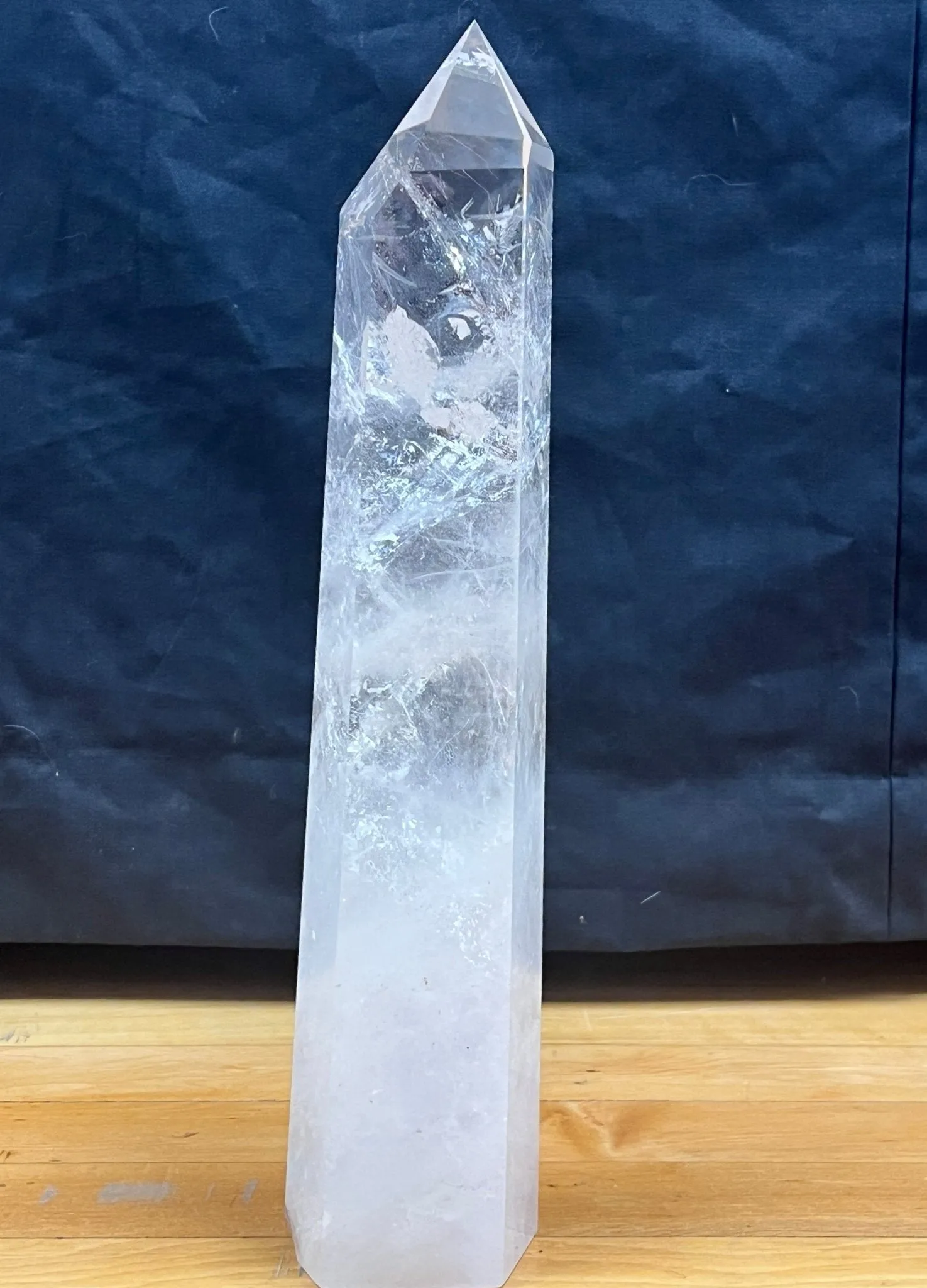 Clear Quartz Crystal Tower, Large Quartz Crystal Obelisk, Rainbow Flash Quartz Crystal Point, Large Clear Quartz Tower, High Quality Quartz