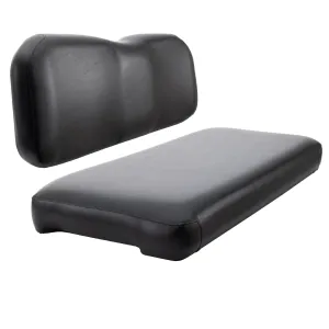 Club Car Precedent and Tempo Rear Flip Seat Frame Cushions - Black