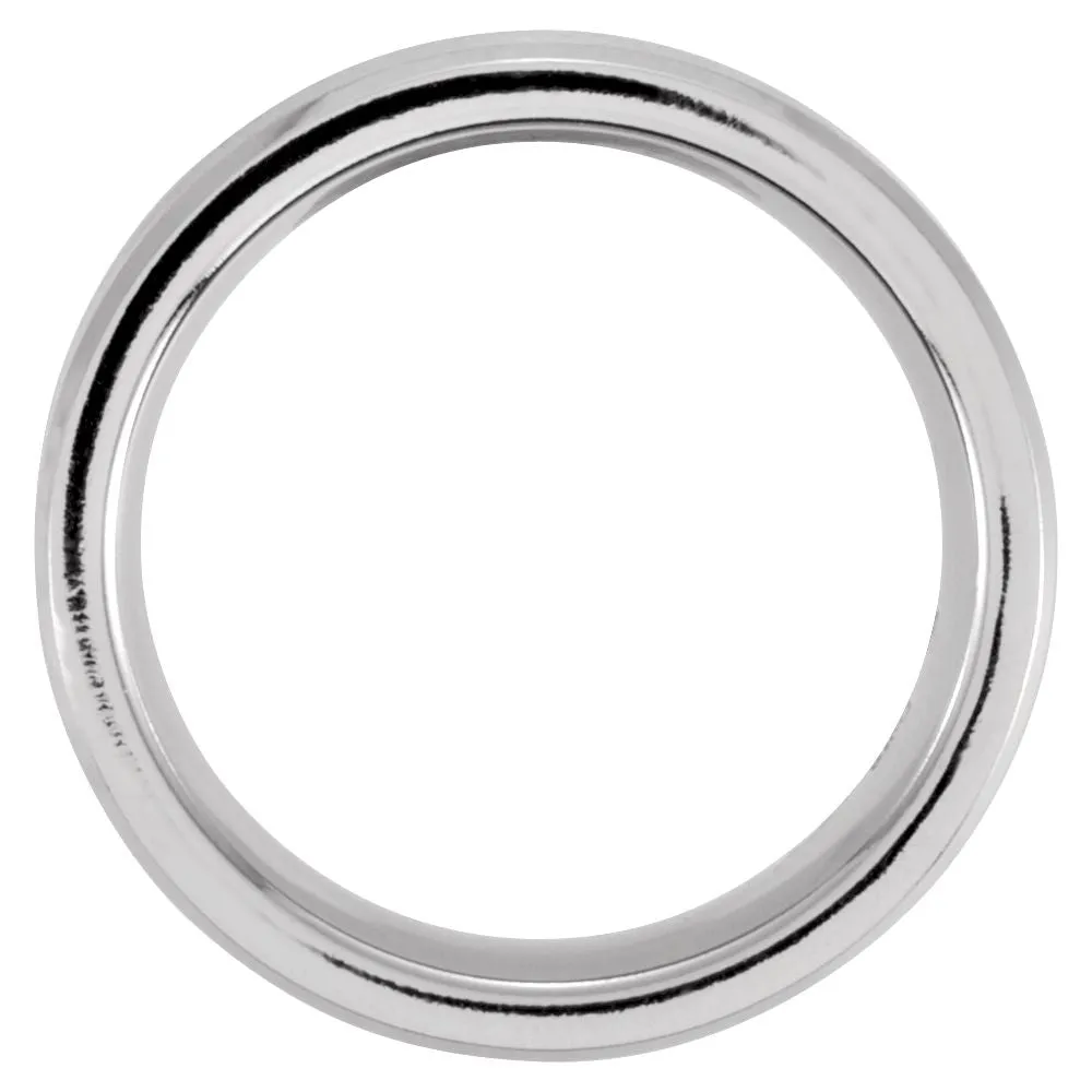 Cobalt 8mm Rounded Satin & Polished Band Size 10