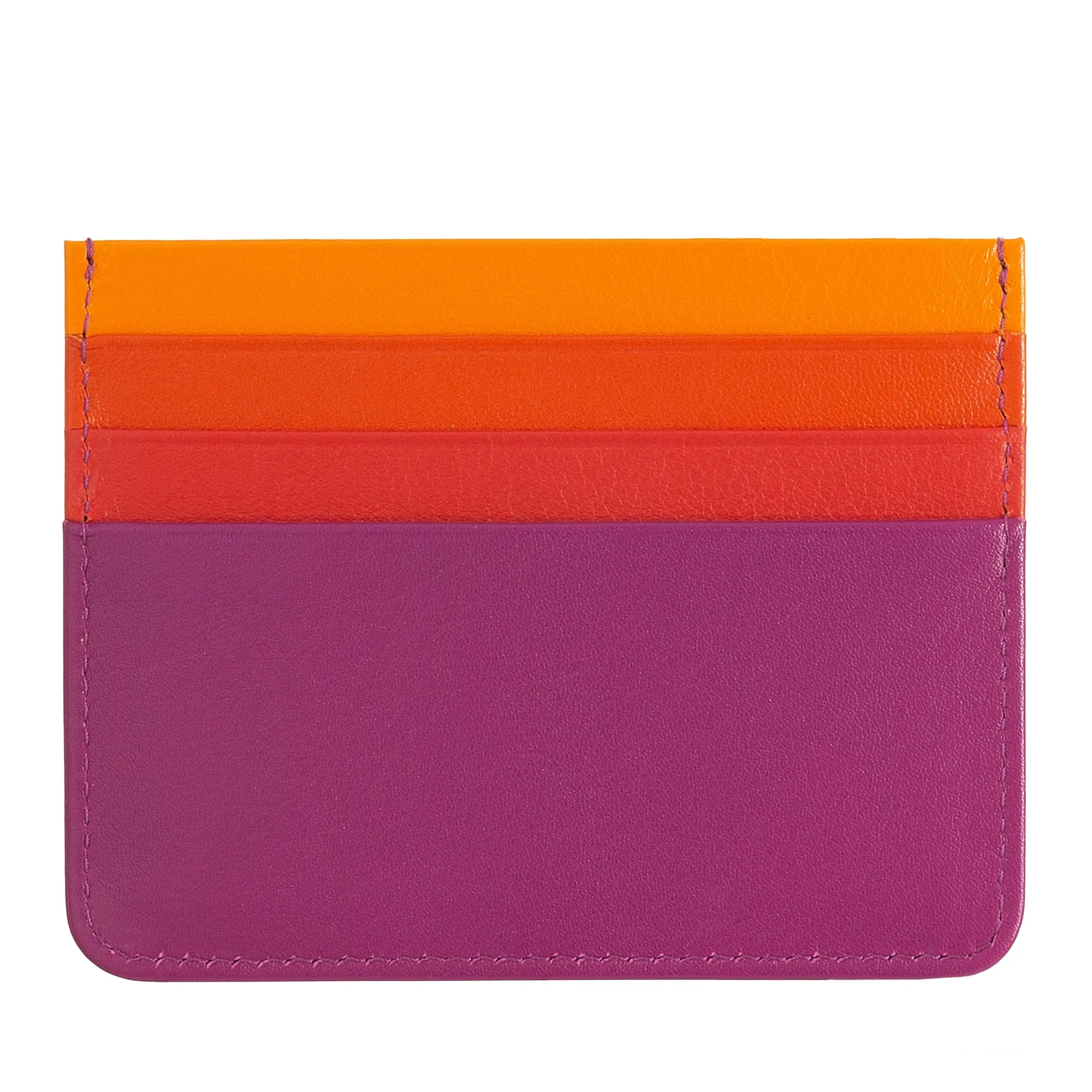 Colored credit cards in Nappa Leather 6 Dudu pockets