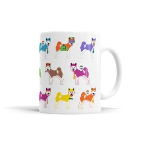 Colorful Akita Mug