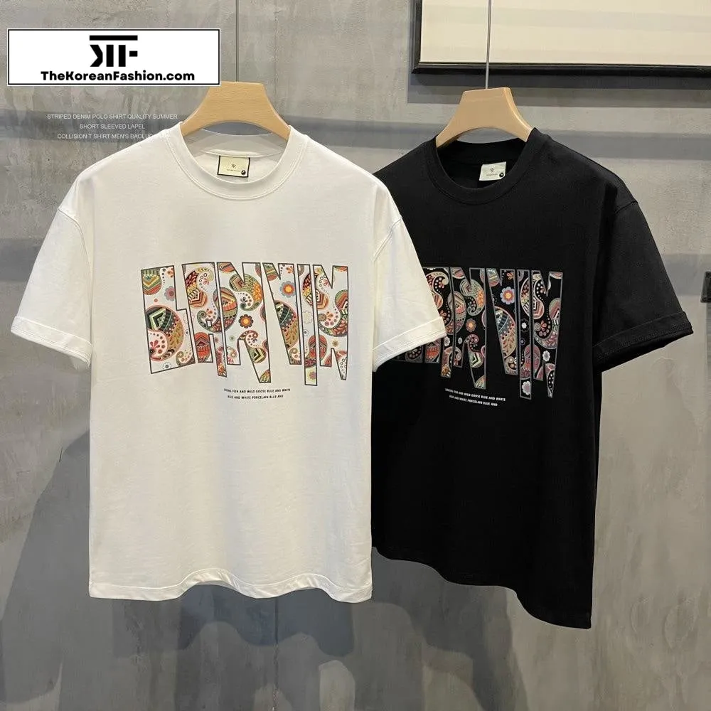 Colorful Cashew Print T-shirt