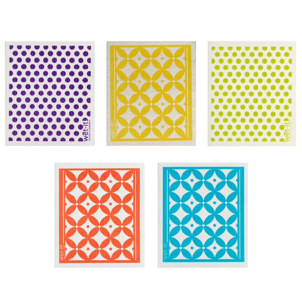 Colorful Classic - Set of 5 Sponges