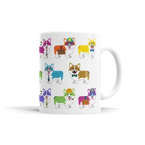 Colorful Corgi Mug