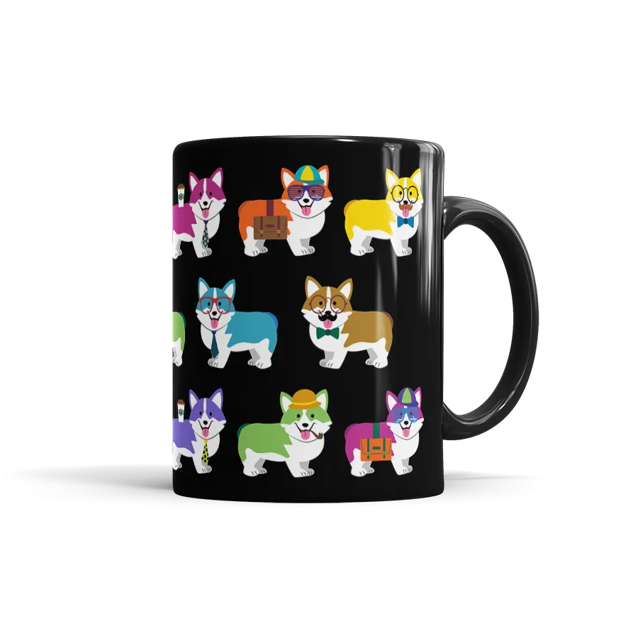Colorful Corgi Mug