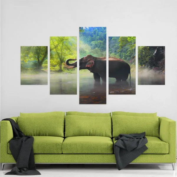 Colorful Elephant Canvas