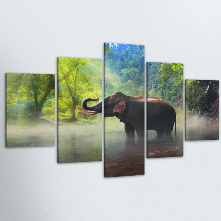 Colorful Elephant Canvas