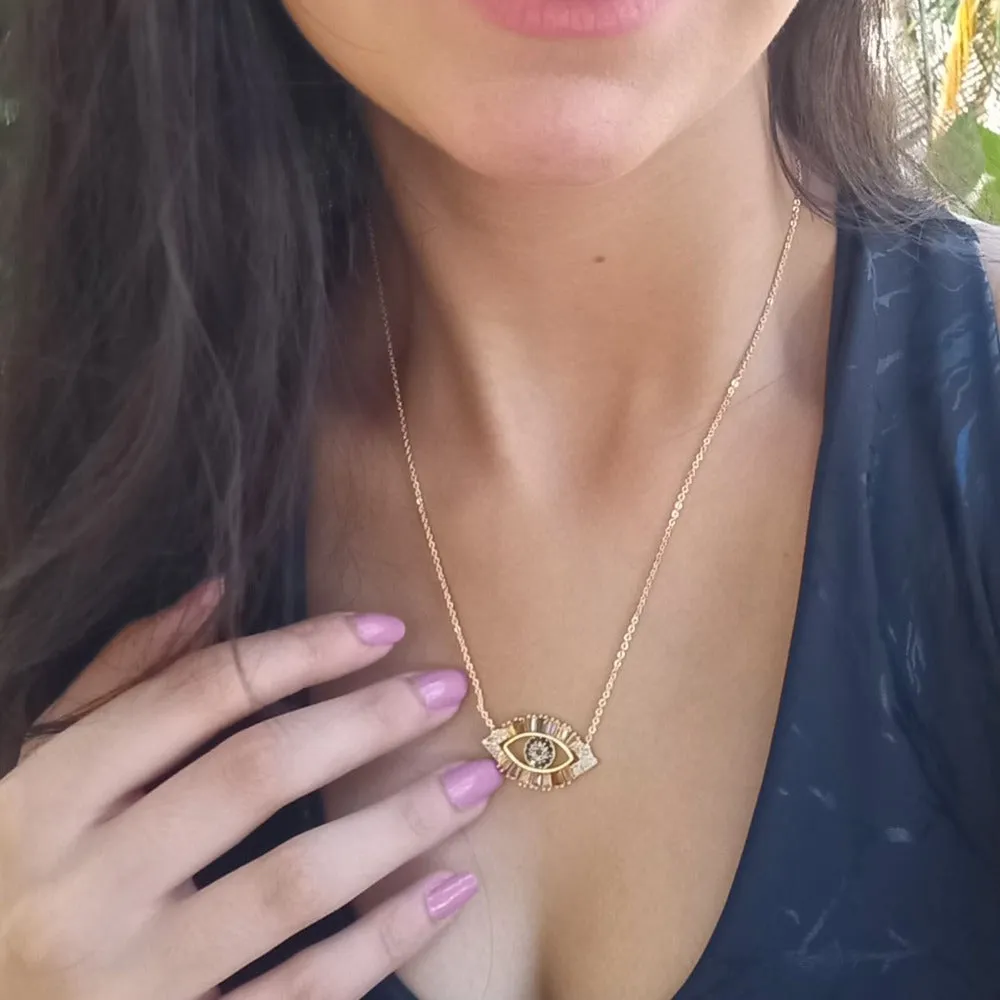 Colorful Eye Pendant Necklace