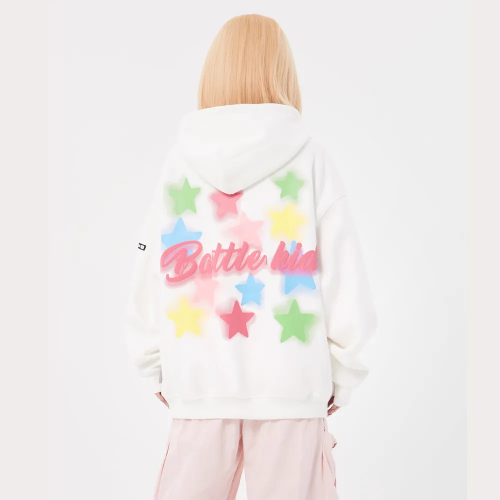 Colorful Foam Star Hoodie