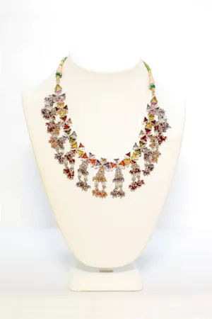 Colorful Handmade Gemstones Necklace