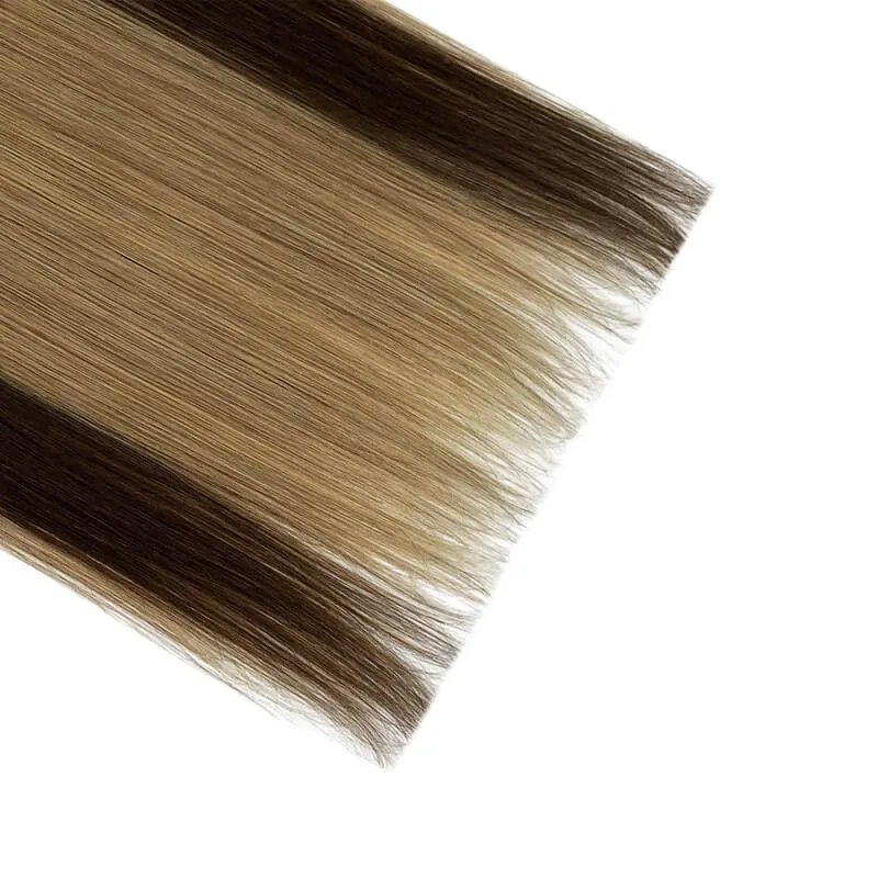 Colorful Highlighted Halo Human Hair Extensions For Thin Hair Full Volume All Shades