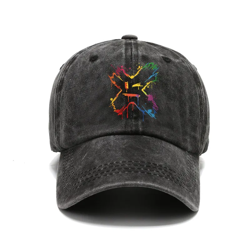 Colorful Hollow Smiley Face Hat