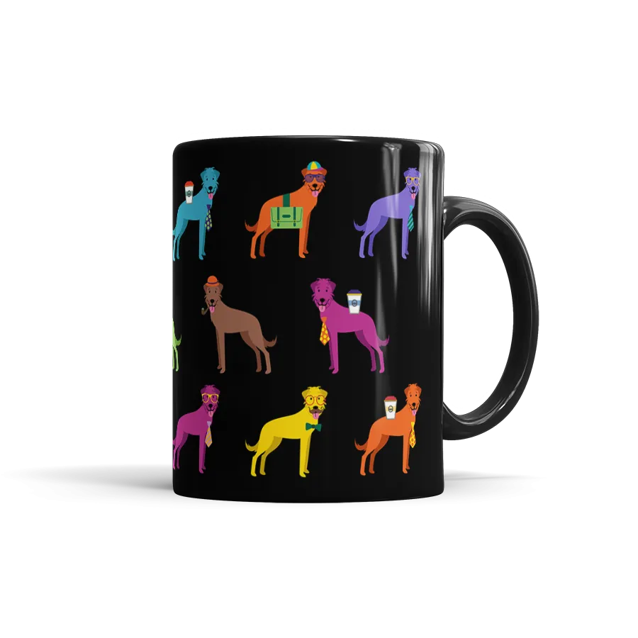 Colorful Irish Wolfhounds Mug