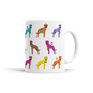 Colorful Irish Wolfhounds Mug