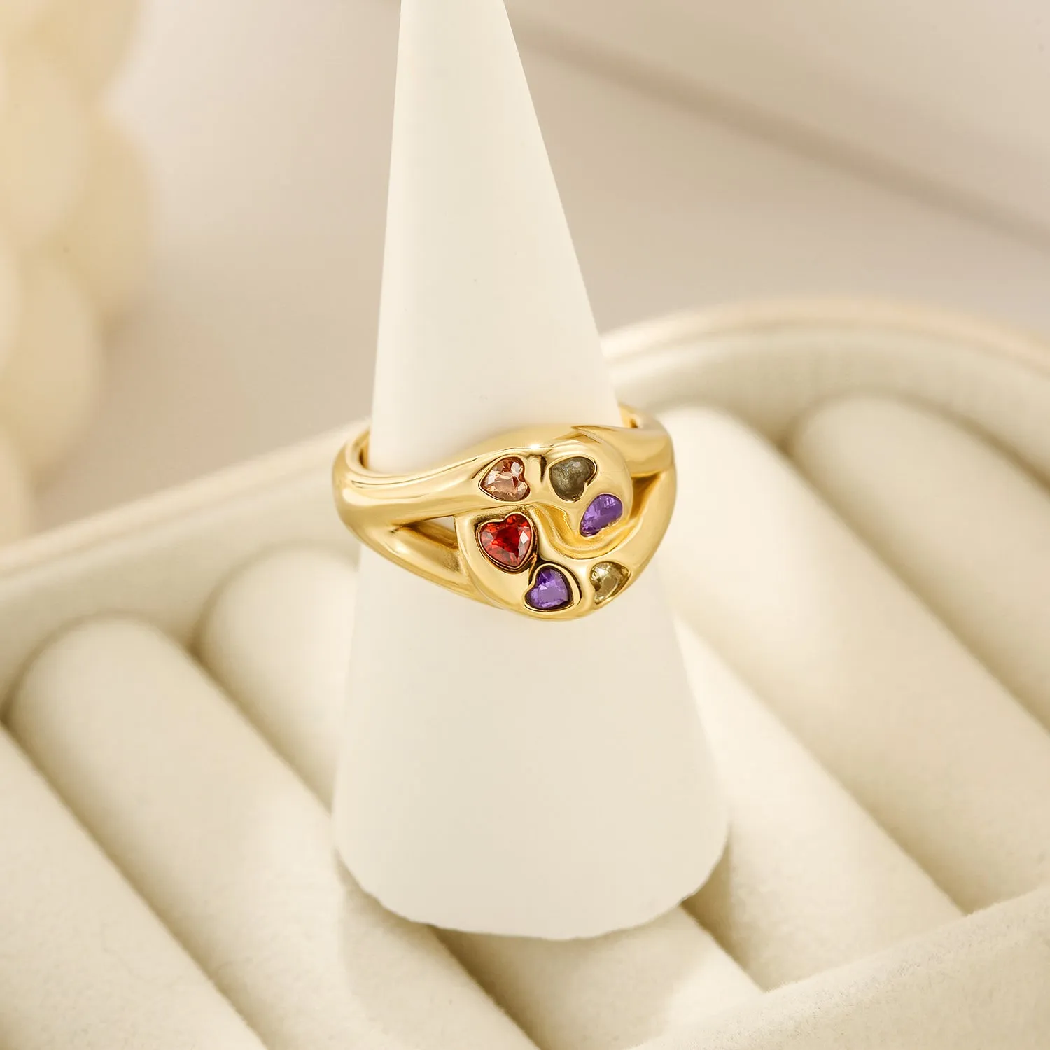 Colorful Love Ring-NSR176STGCZD