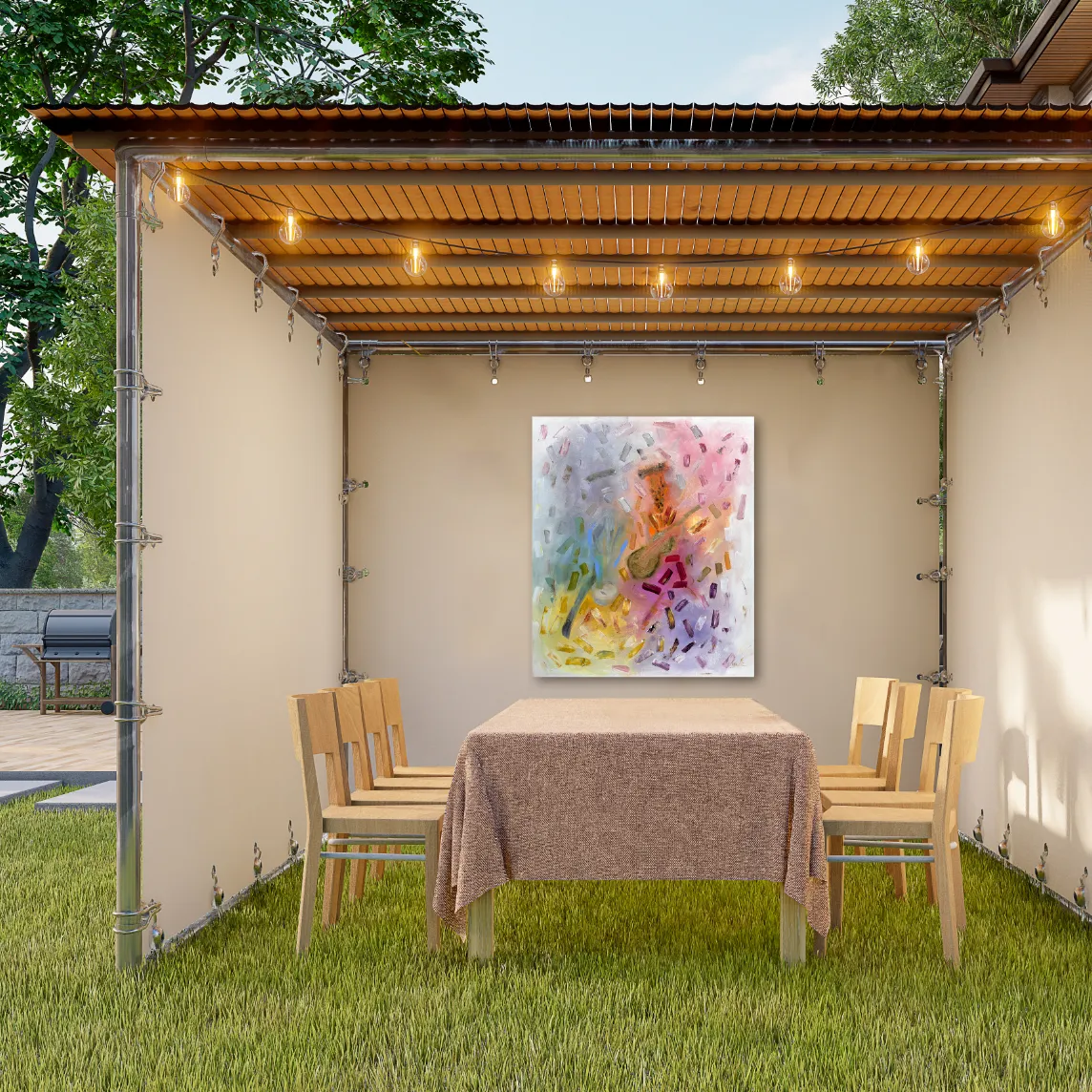 Colorful Musicians | Sukkah Print