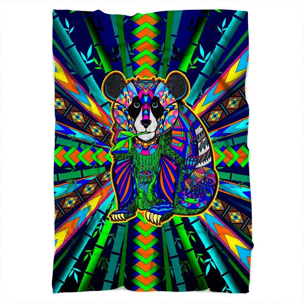 Colorful Panda Blanket