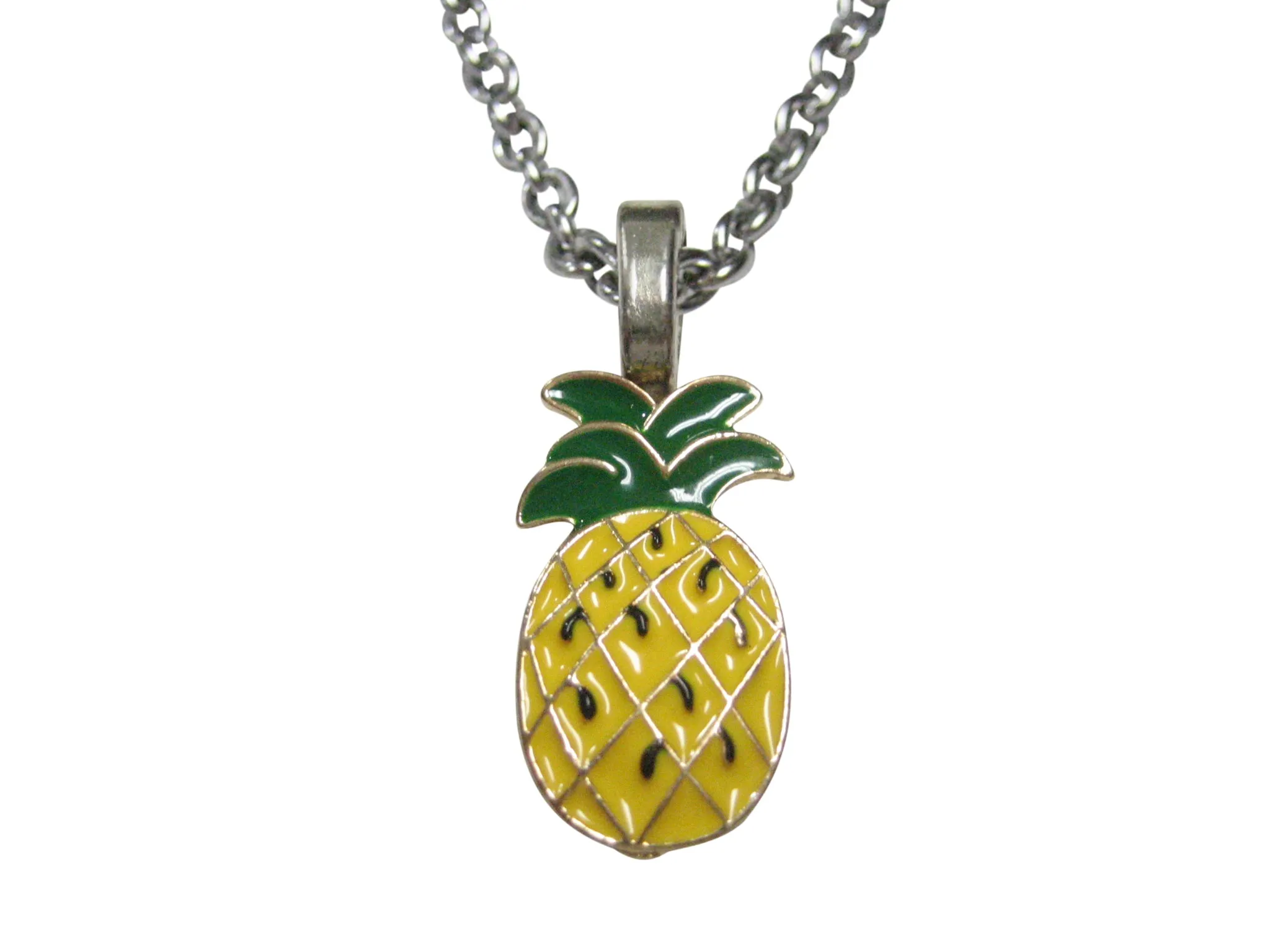 Colorful Pineapple Fruit Pendant Necklace
