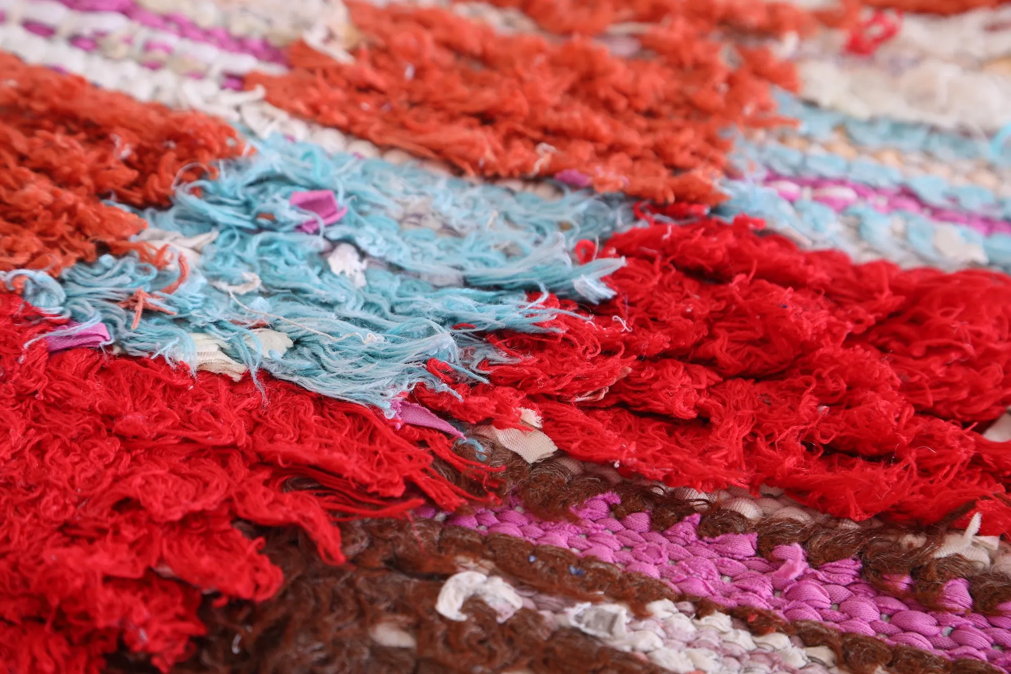 Colorful Runner Shaggy Rug 2.1 X 6 Feet
