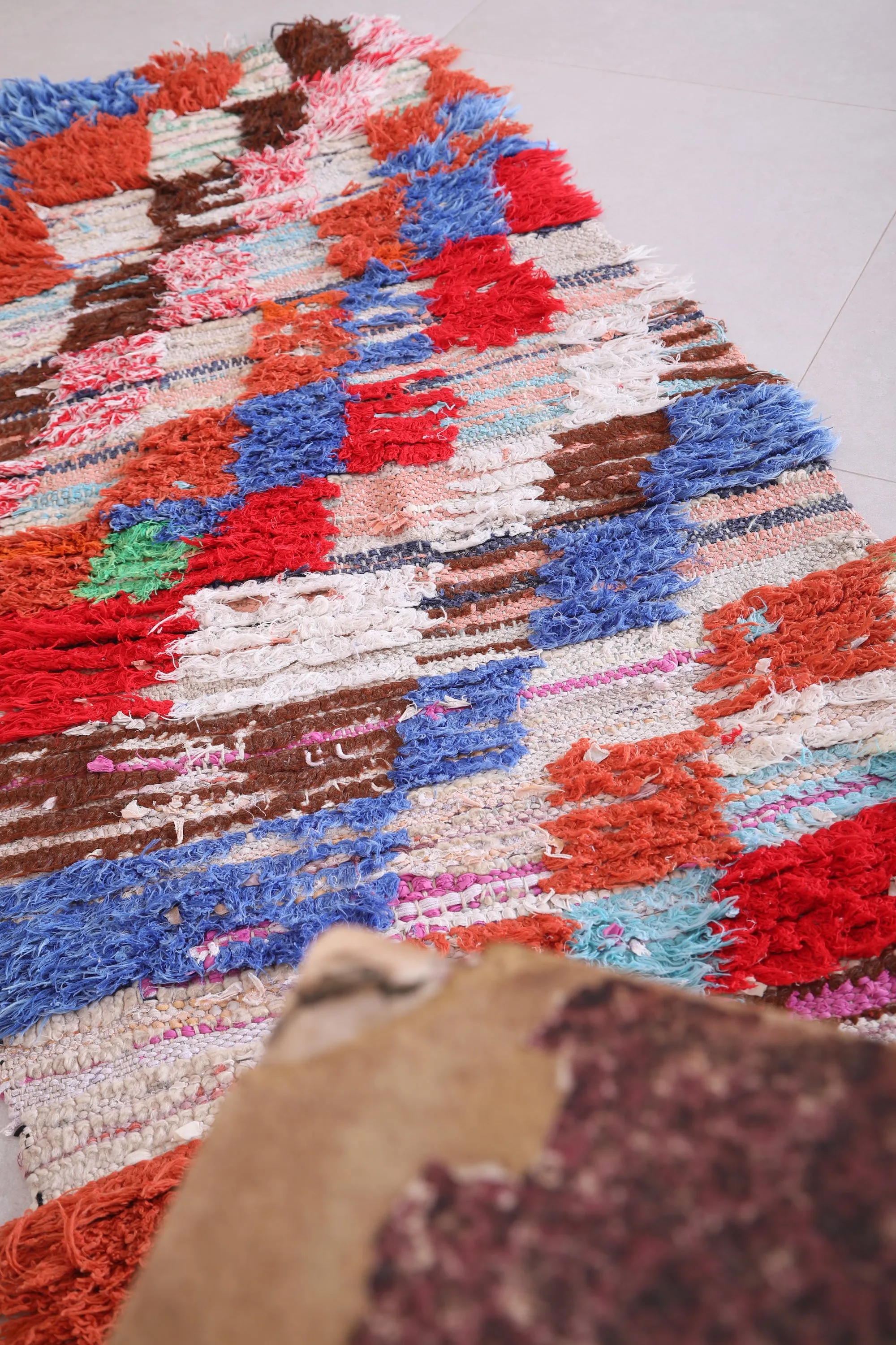 Colorful Runner Shaggy Rug 2.1 X 6 Feet