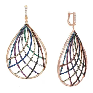 Colorful Swirl Stud Earring