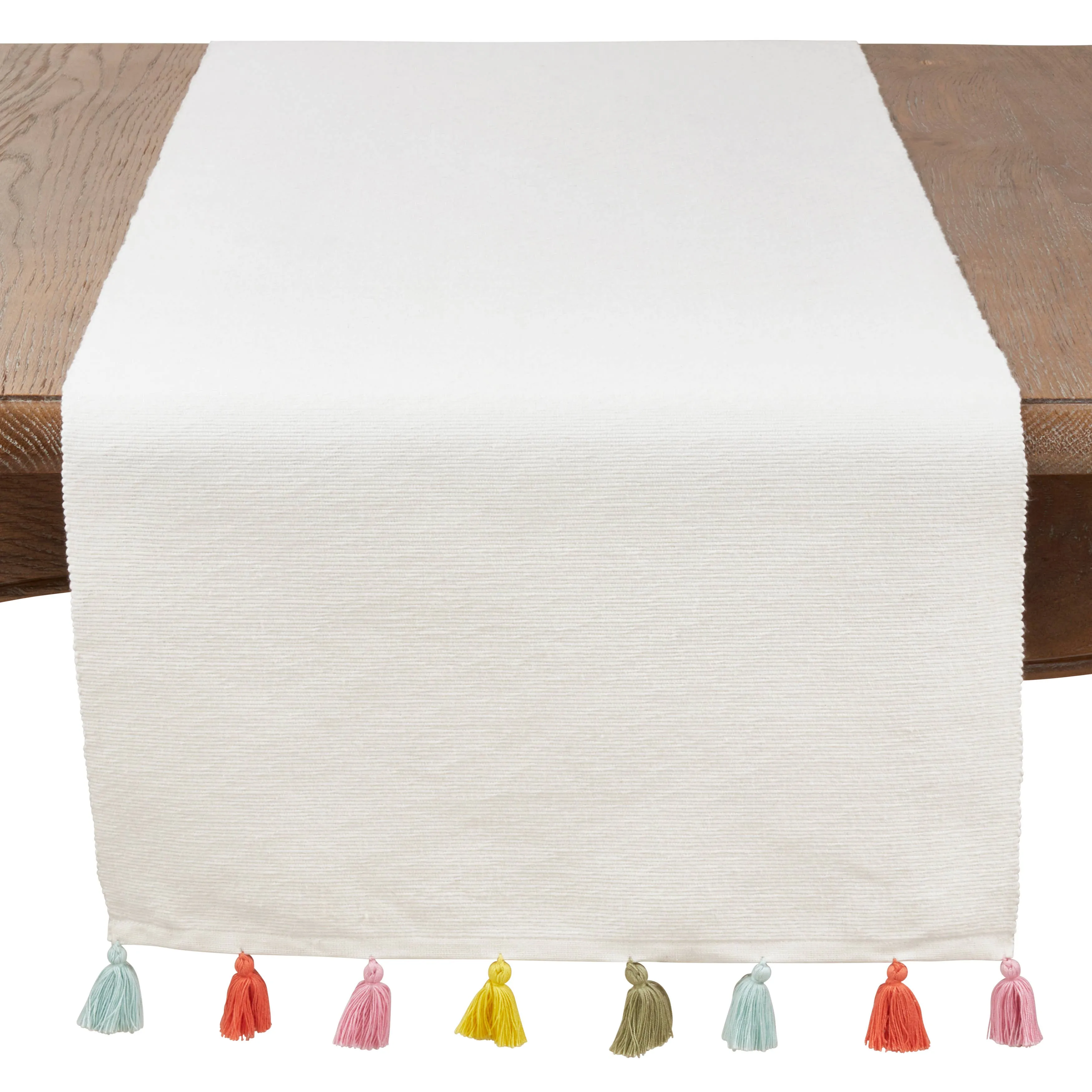 Colorful Tassels Table Runner