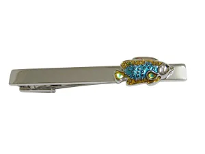 Colorful Tropical Fish Square Tie Clip