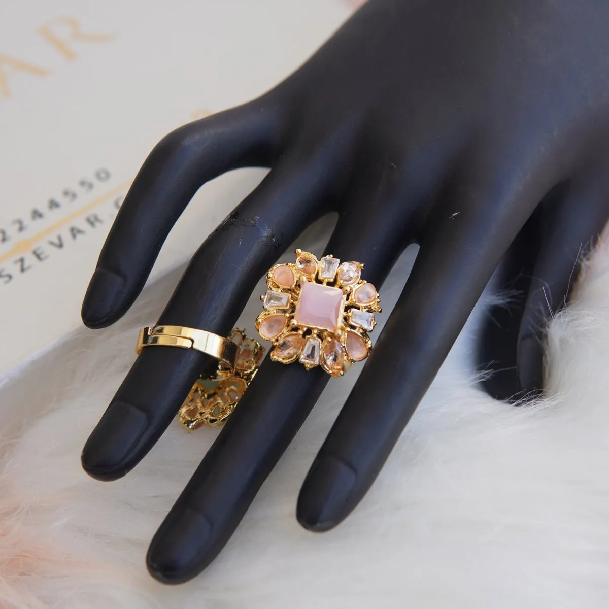 Colorful Zircones Finger Ring