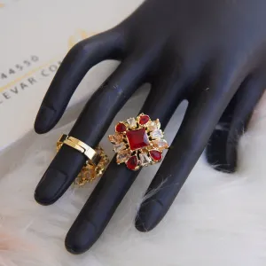 Colorful Zircones Finger Ring
