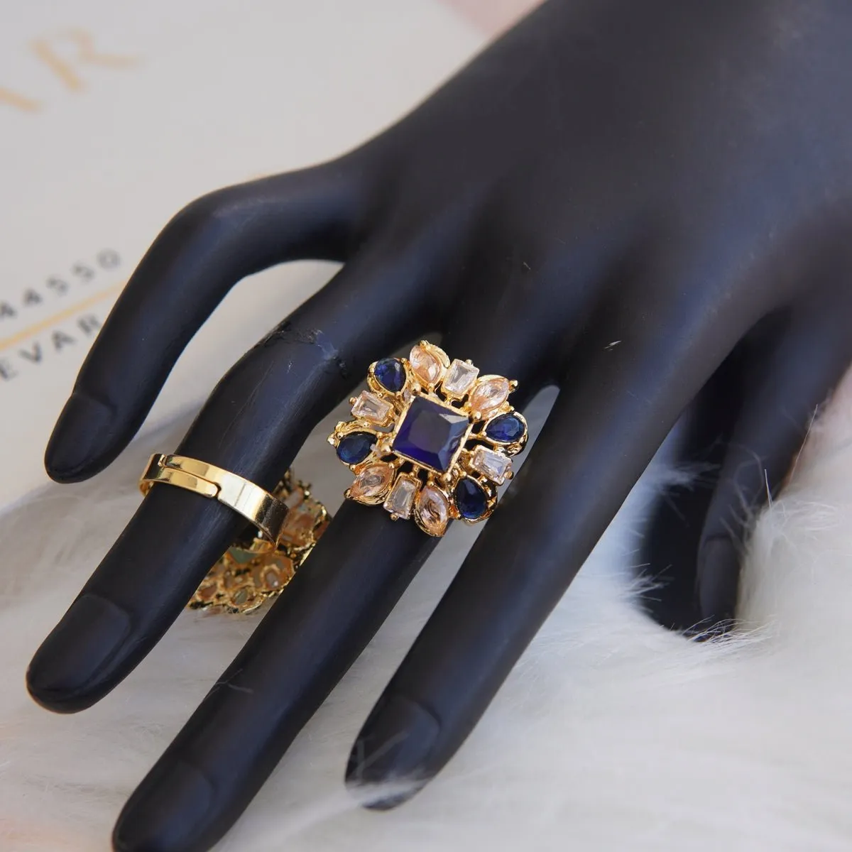 Colorful Zircones Finger Ring