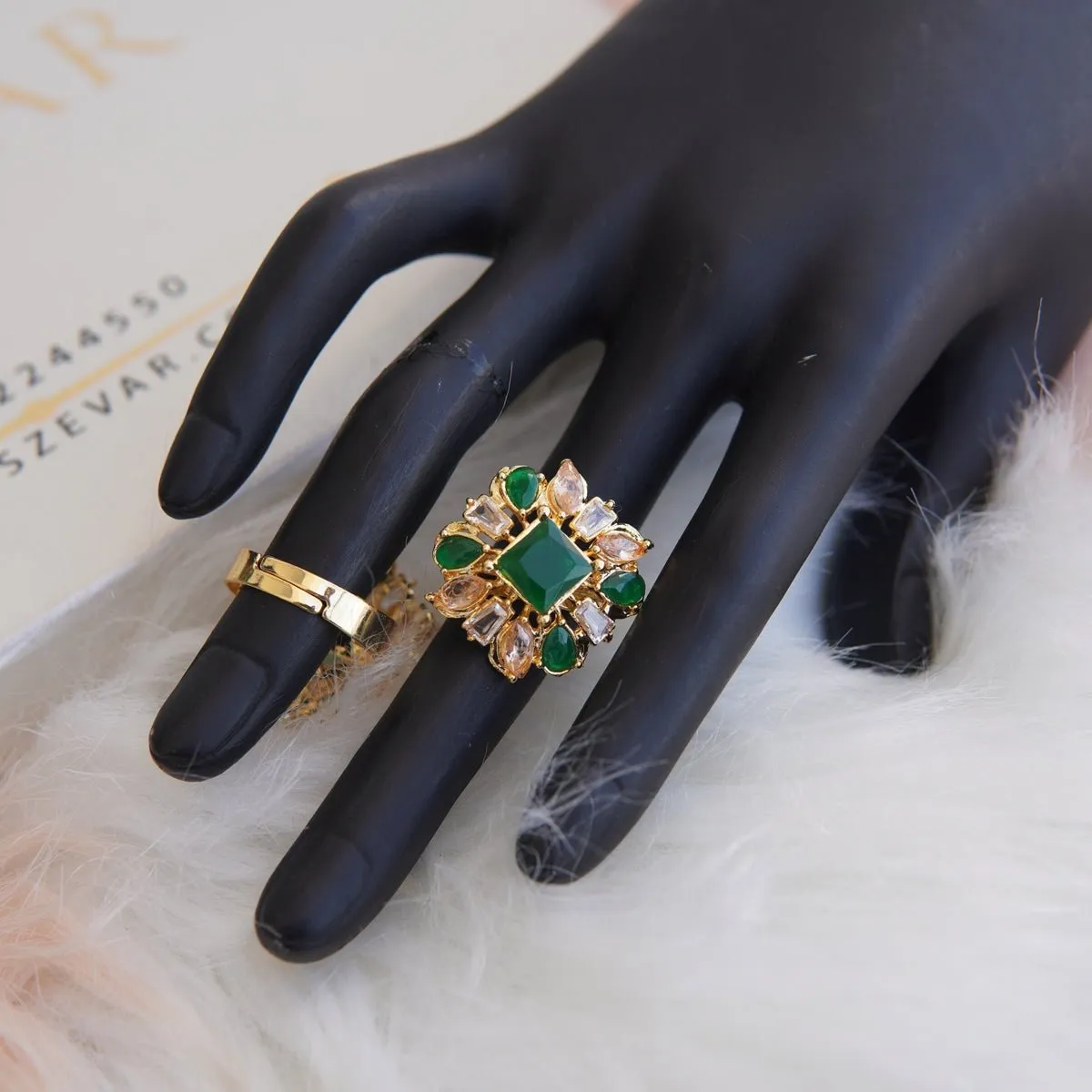 Colorful Zircones Finger Ring
