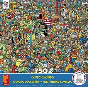 Comic Crowds Collection Book Fair Puzzle - 750Piece