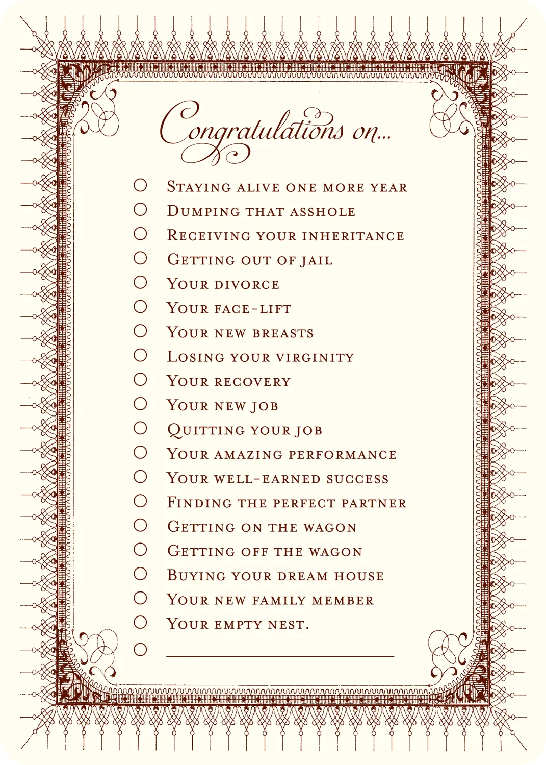 Congratulations Notes