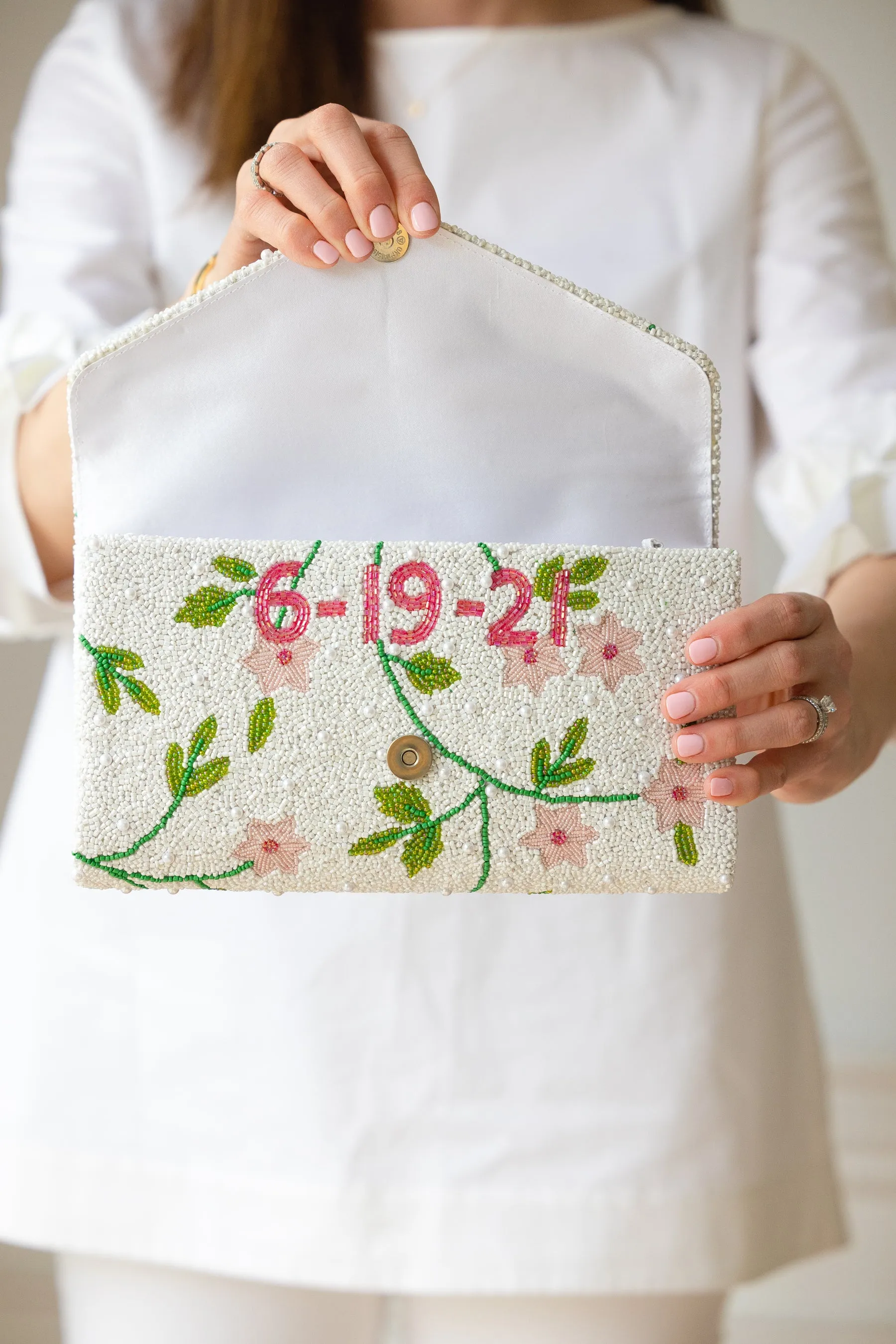 Custom Bridal Clutch - LARGER SIZE