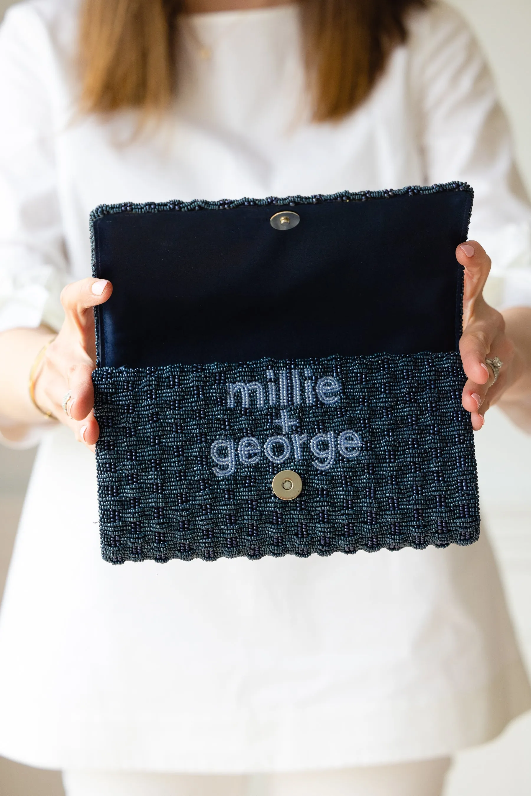Custom Bridal Clutch - LARGER SIZE