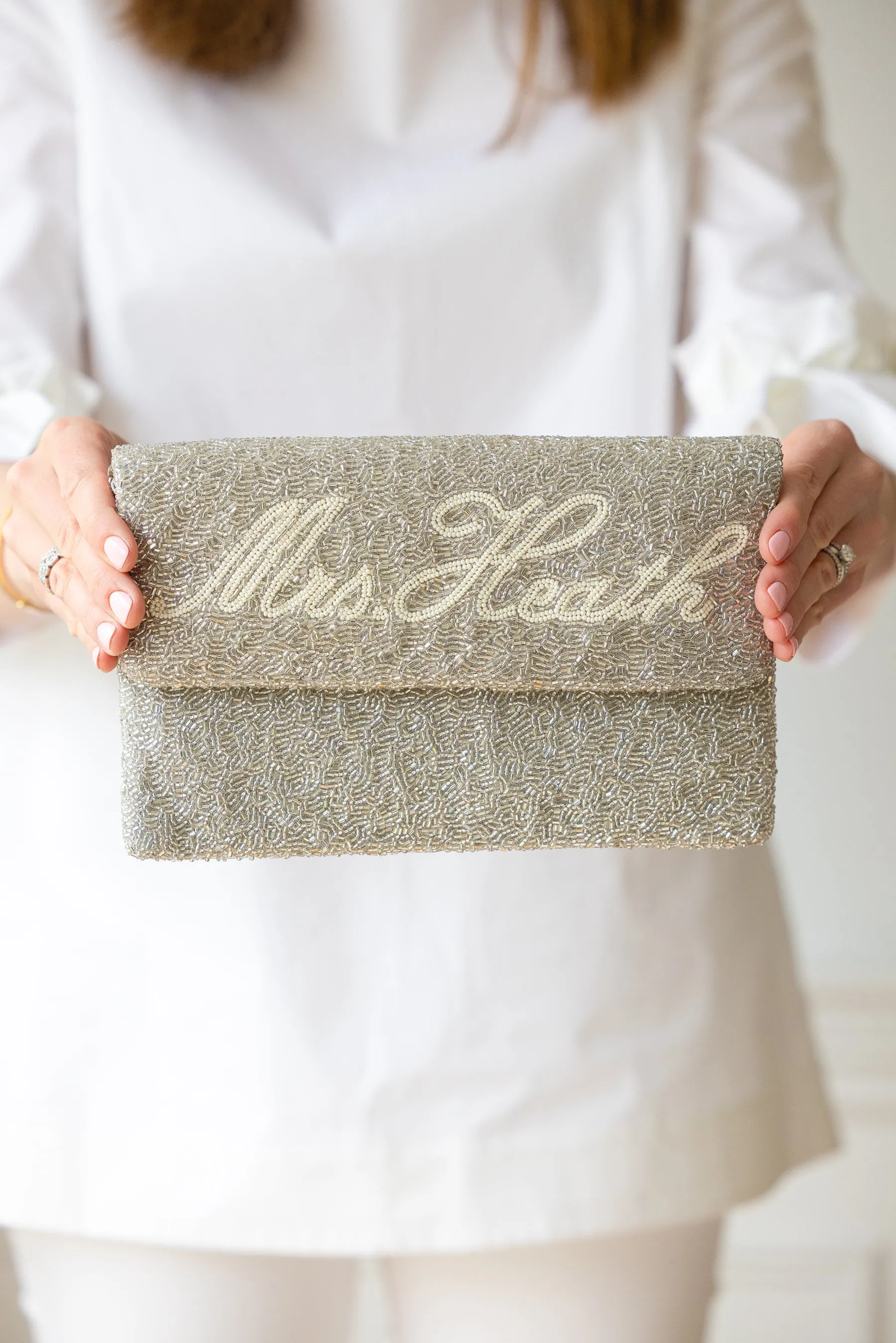 Custom Bridal Clutch - LARGER SIZE