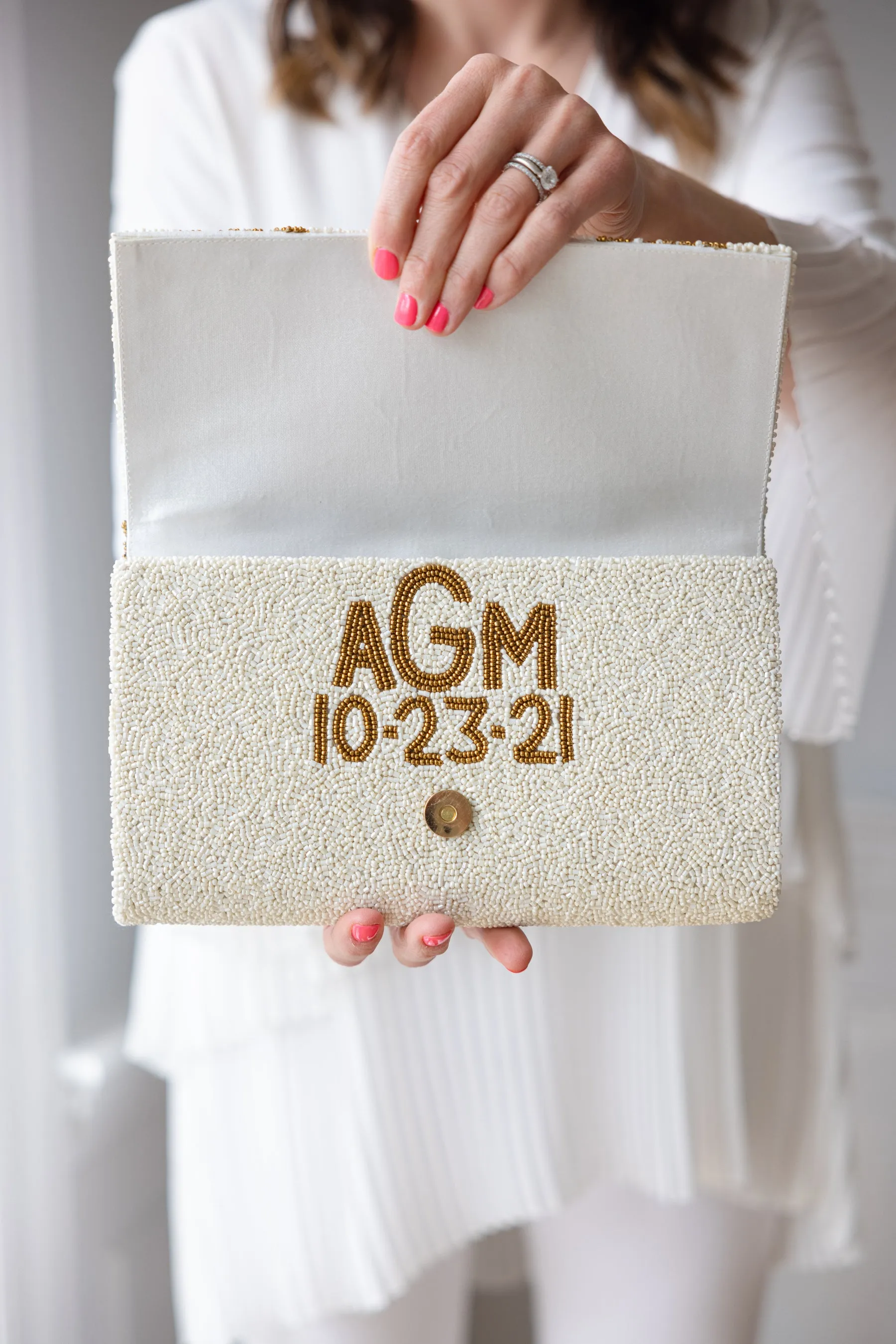 Custom Bridal Clutch - LARGER SIZE