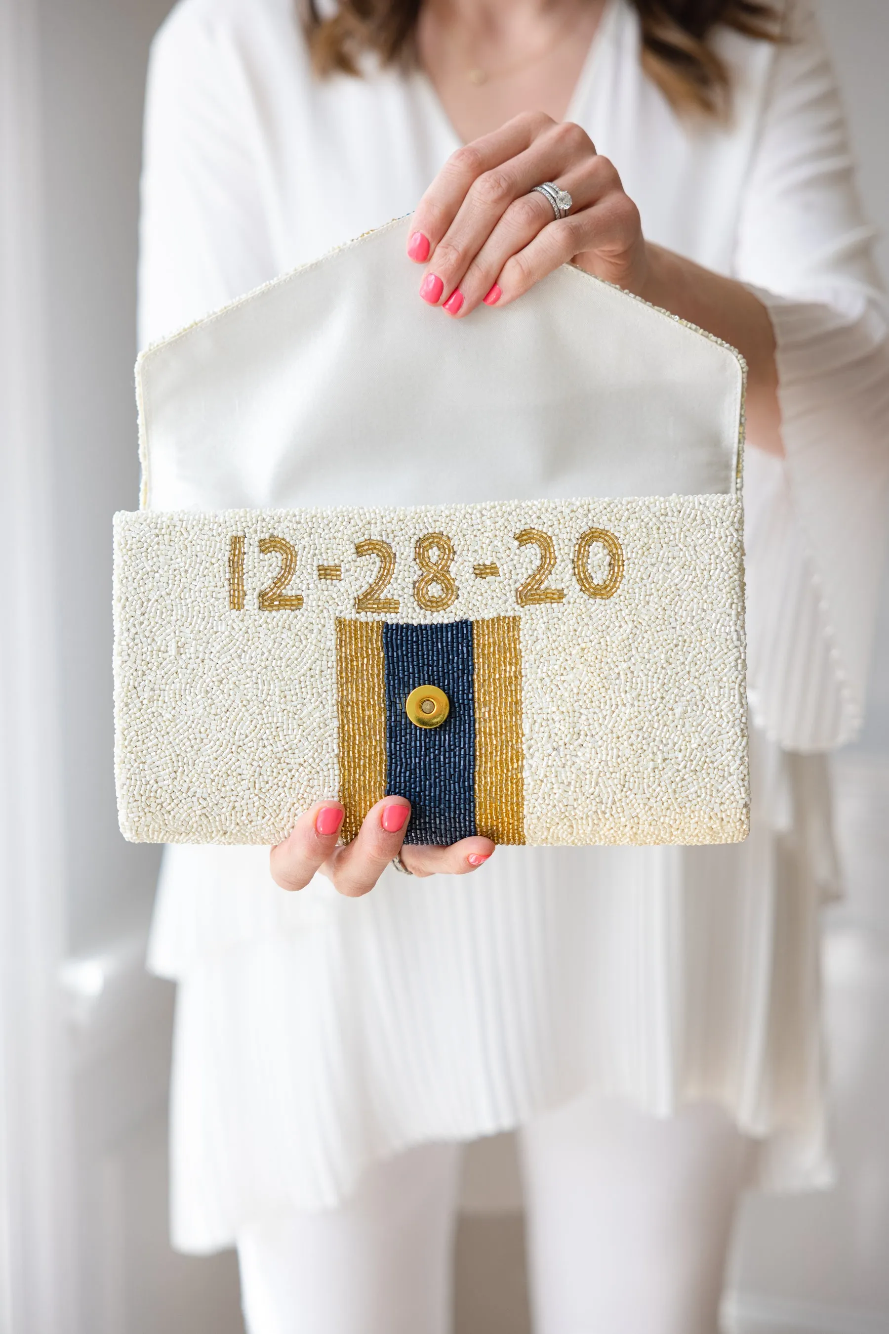 Custom Bridal Clutch - LARGER SIZE