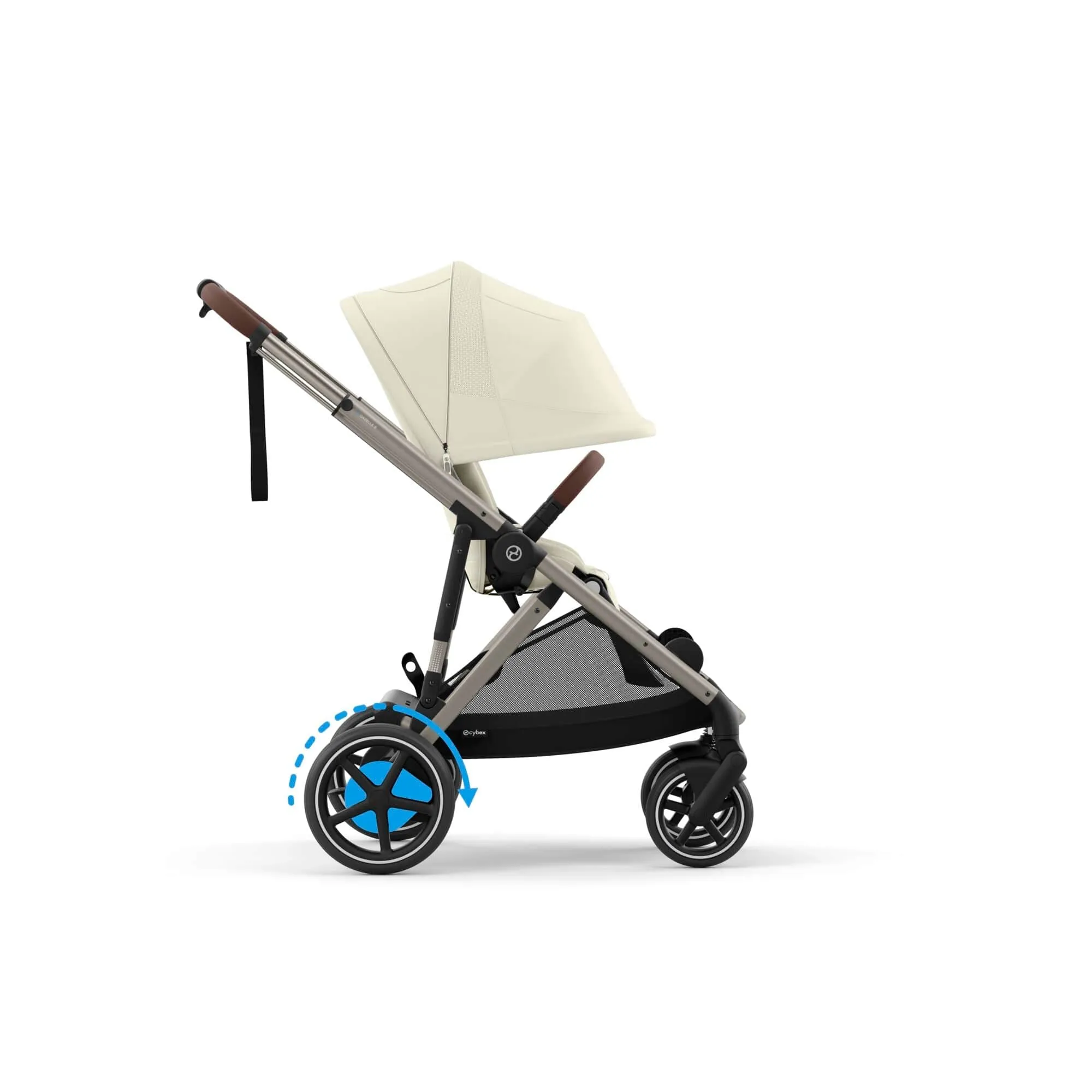 Cybex eGazelle S Double Pushchair - Taupe/Seashell Beige