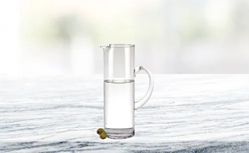 (D) 2-Pc 'Manhattan' Premium Quality Lead Free Crystal Pitcher