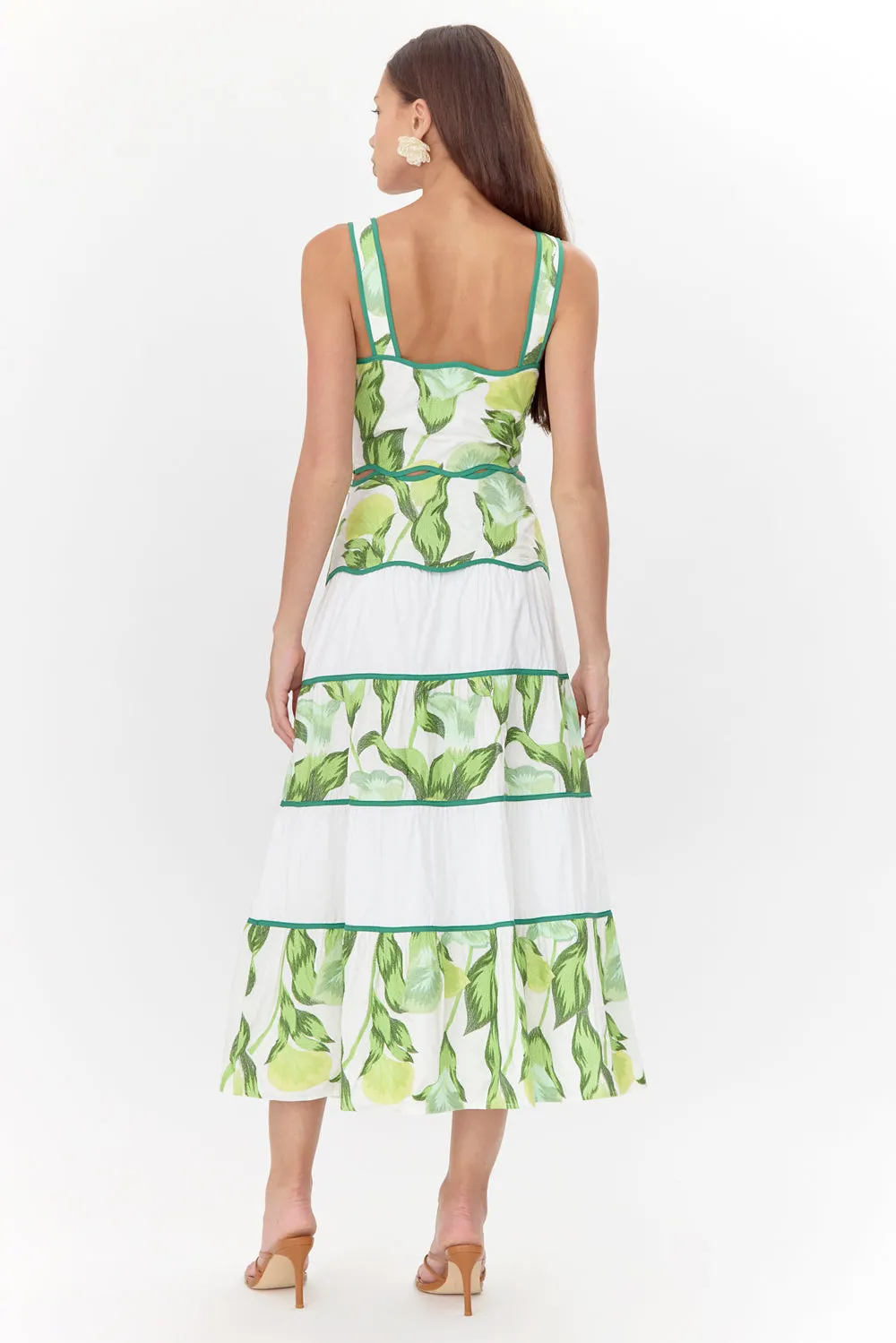 Daphne Embroidered Scalloped Trim Set