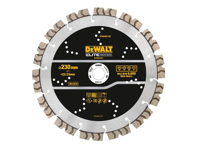 DEWALT ELITE SERIESª All Purpose Diamond Segmented Wheel 230 x 22.2mm