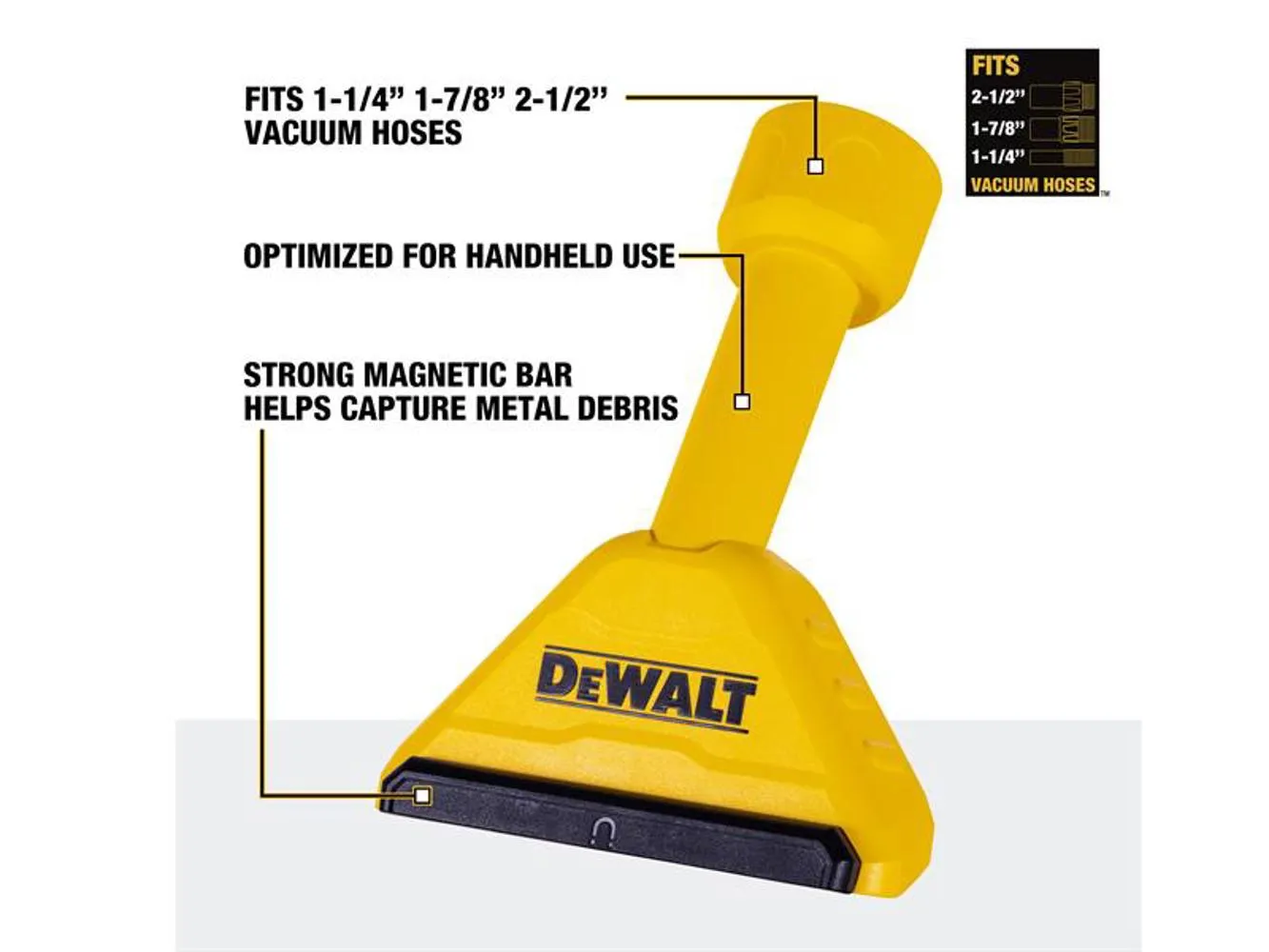 Dewalt Vacuum Dxva00-1501E Magnetic Utility Nozzle