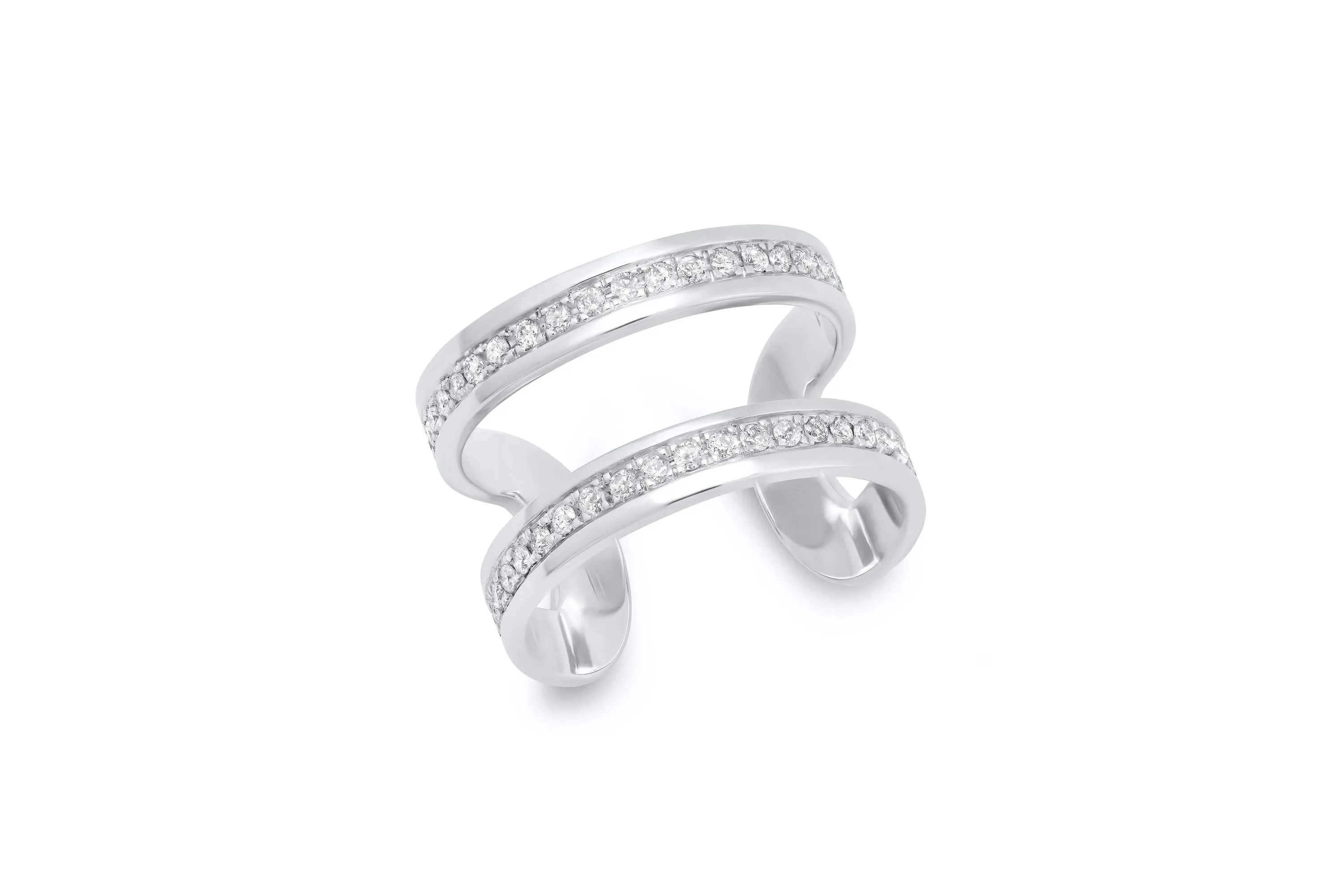 Diamond Open Cigar Ring