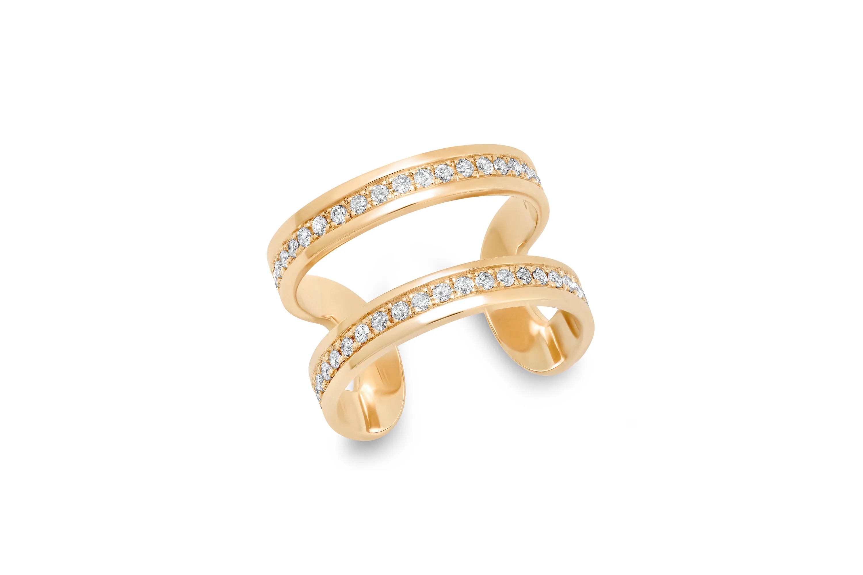 Diamond Open Cigar Ring