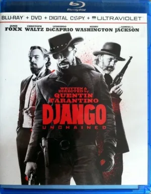 Django Unchained Blu-ray   DVD   Digital Copy   UltraViolet (3-Disc Set) (Free Shipping)