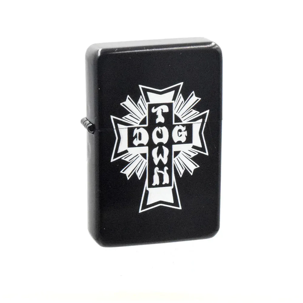 Dogtown - Cross Logo Flip Top Metal Lighter Black