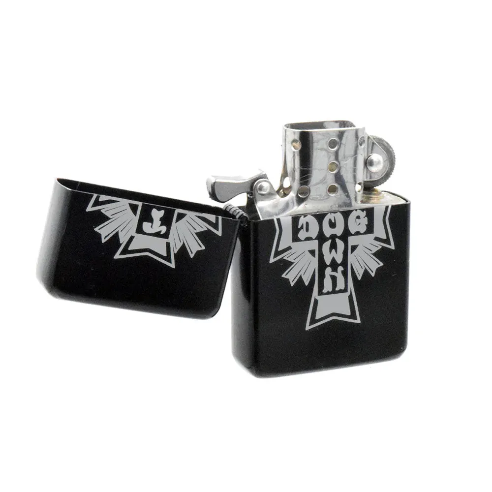 Dogtown - Cross Logo Flip Top Metal Lighter Black